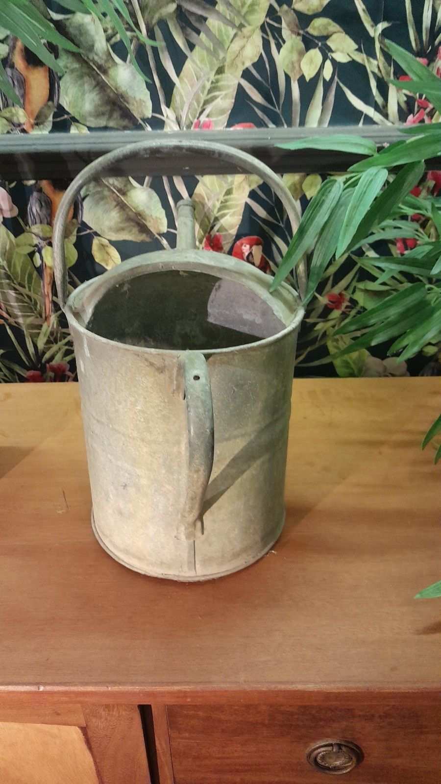 Vintage Galvanised Watering Can 1 1/2 Gallon photo vinterior
