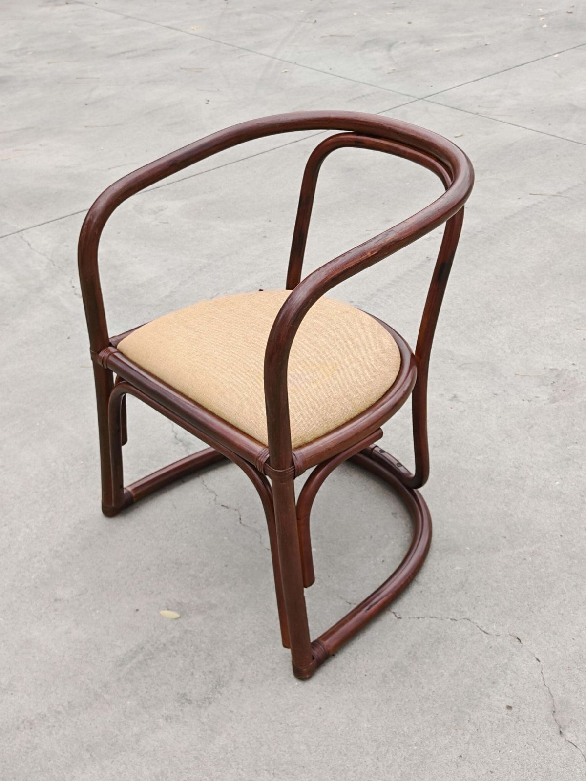 4200.0 Set Of 6 Bamboo Armchairs For A Dining Room, Italy 1970s photo