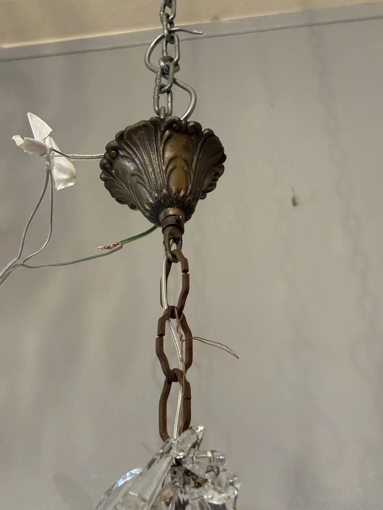 photo for sale Italian Mid Century Maria Theresa Crystal Chandelier