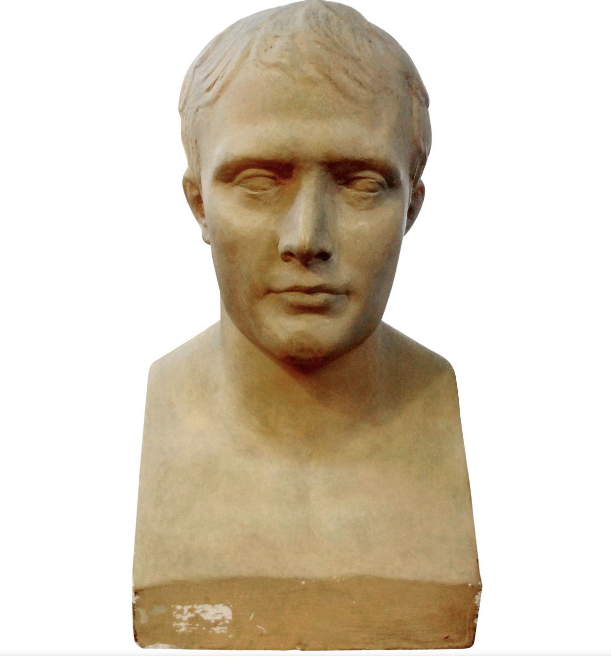 Monumental 19th Century French Patinated Plaster Bust Of Napoleon