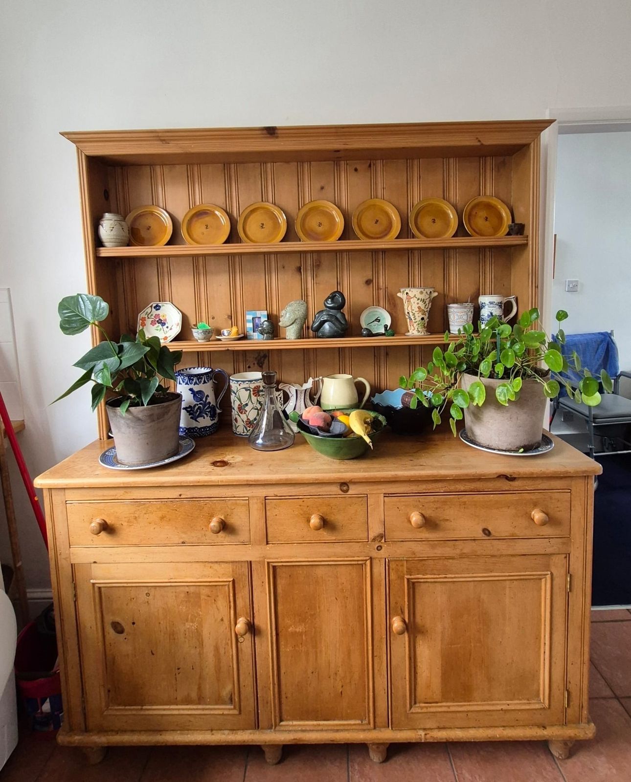 Antique Welsh Dresser, Pine