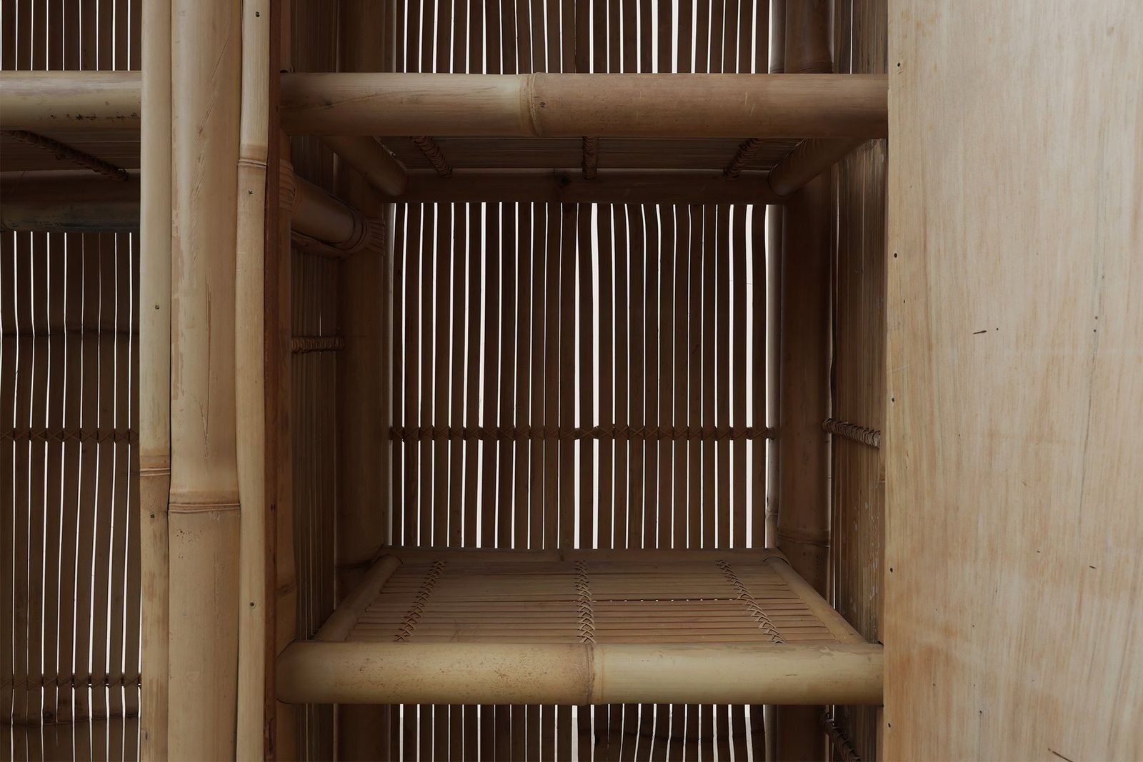 photo furniture Mid Century Bamboo And Rattan Wardrobe, Italy, 1960s