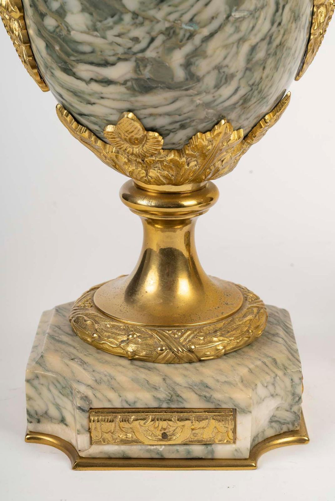 Pair Of Marble And Gilt Bronze Cassolettes, Napoleon III Period. photo Home Decor