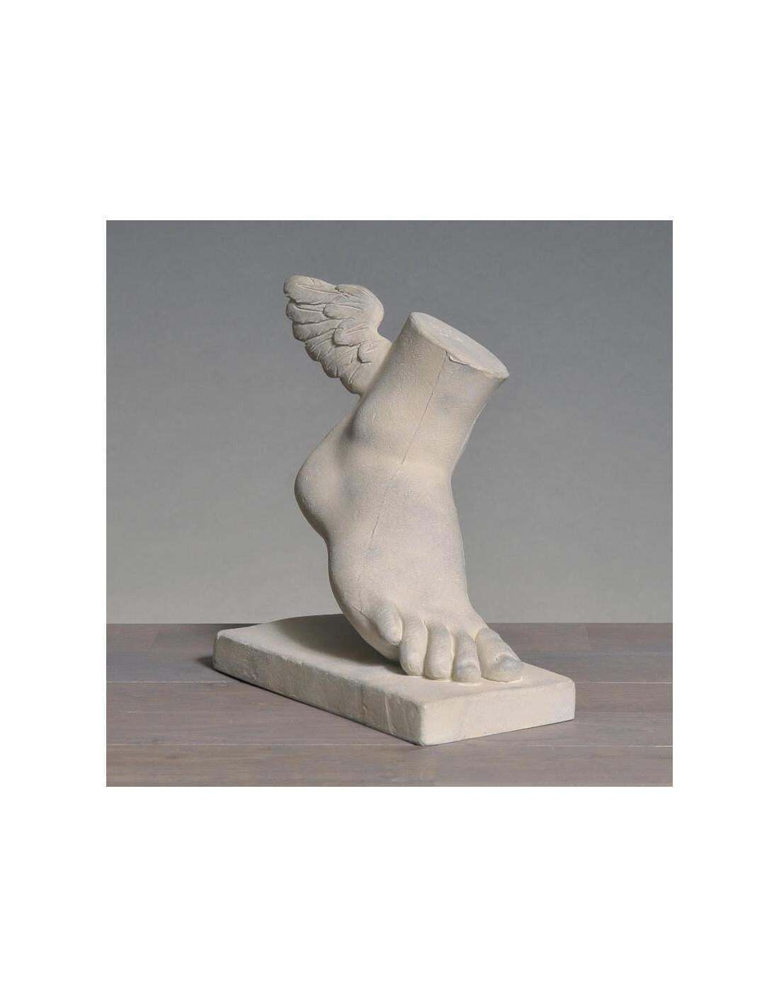 Foot Of The God Hermes In Plaster And Resin, 20th Century. photo furniture