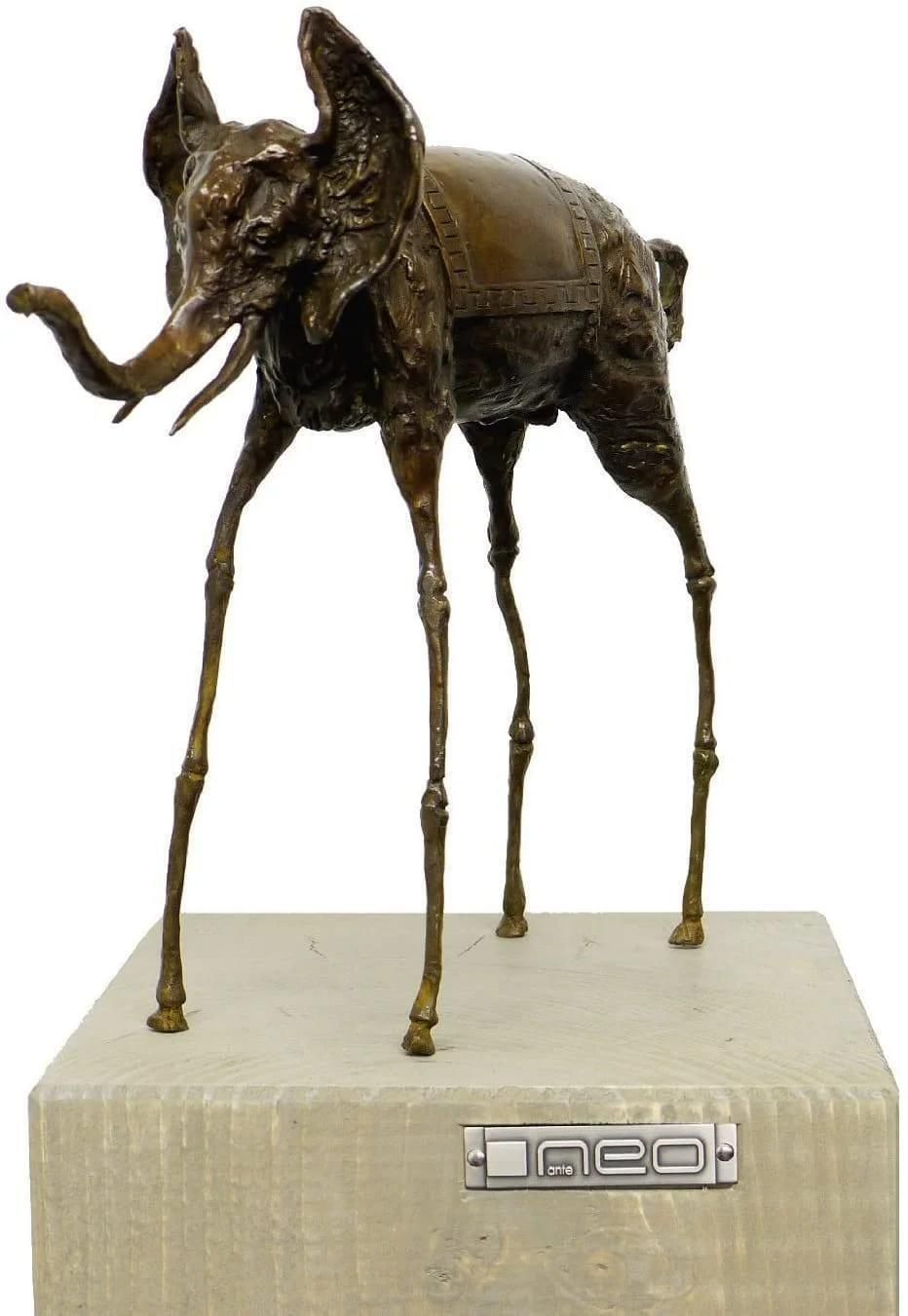 Surreal Bronze Sculpture   Space Elephant   Salvador Dali photo Art