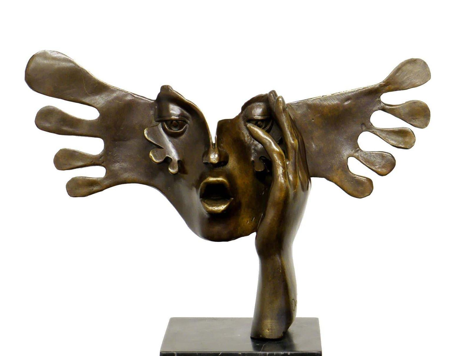 Face Art Mask – The Fright – Salvador Dalí Sculpture photo for sale