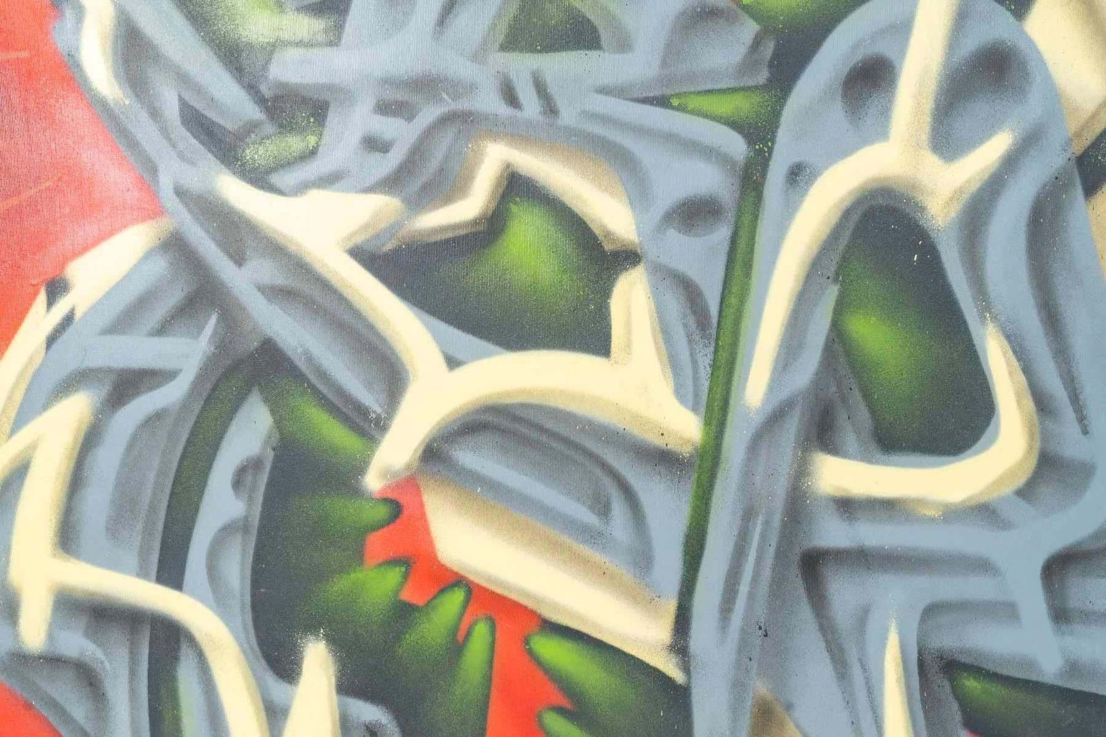 Airbrush On Canvas By François Fabre, Known As 2rode, Signed And Dated 2012. photo for sale