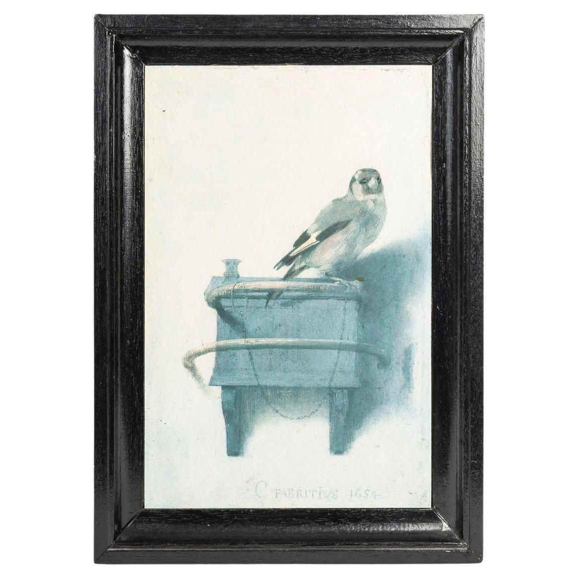 Beautifully Framed Reproduction On Wood From The 20th Century.
