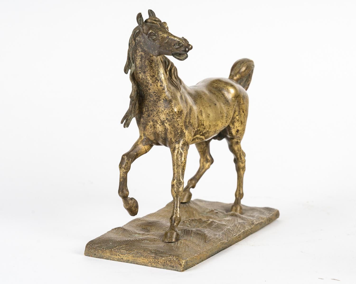 Bronze Sculpture Of A Horse, 20th Century. photo for sale