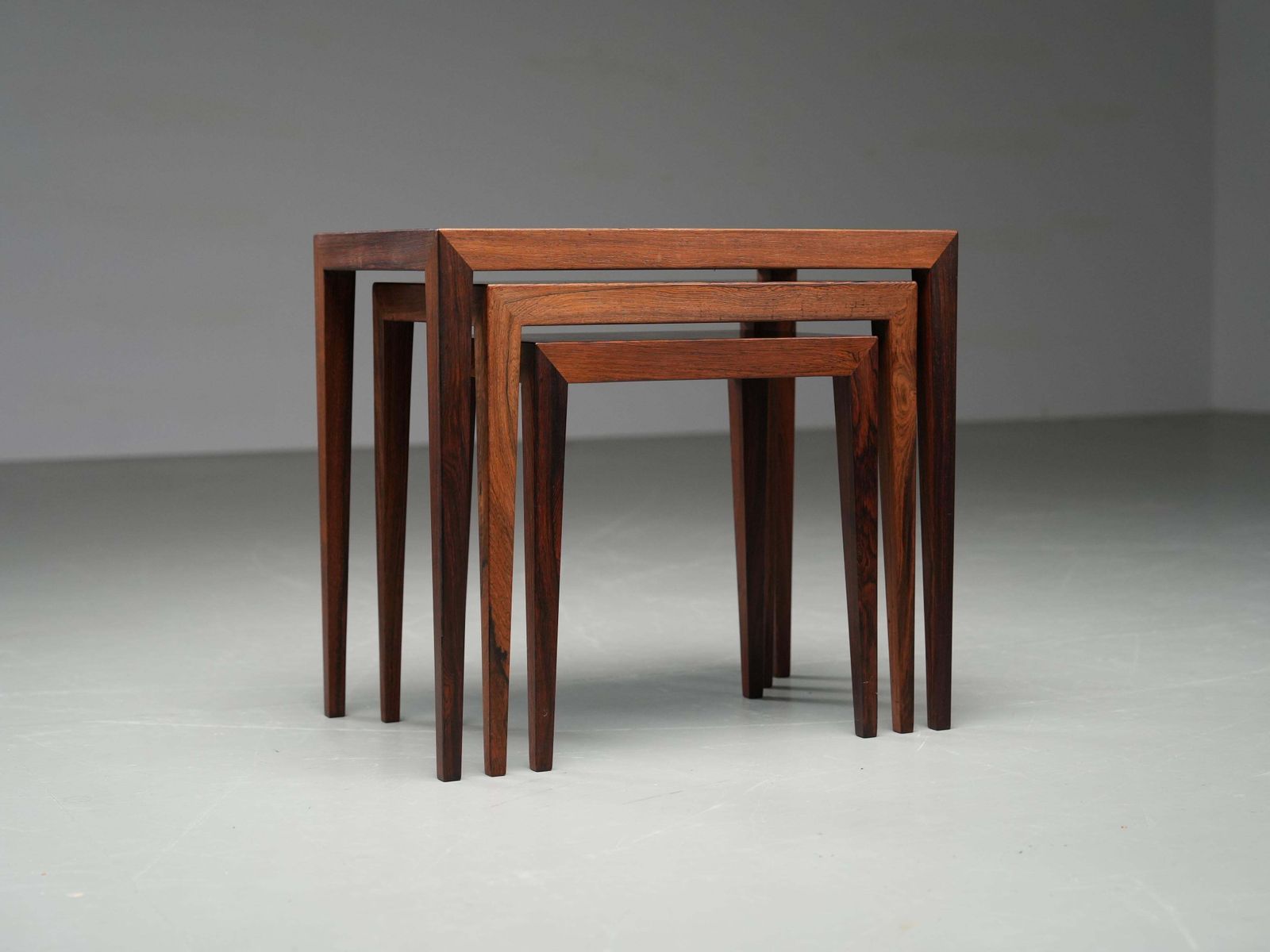 Set Van 3 Nesttafels Van Severin Hansen Voor Haslev, Denemarken, Jaren 1960 photo 1541.0