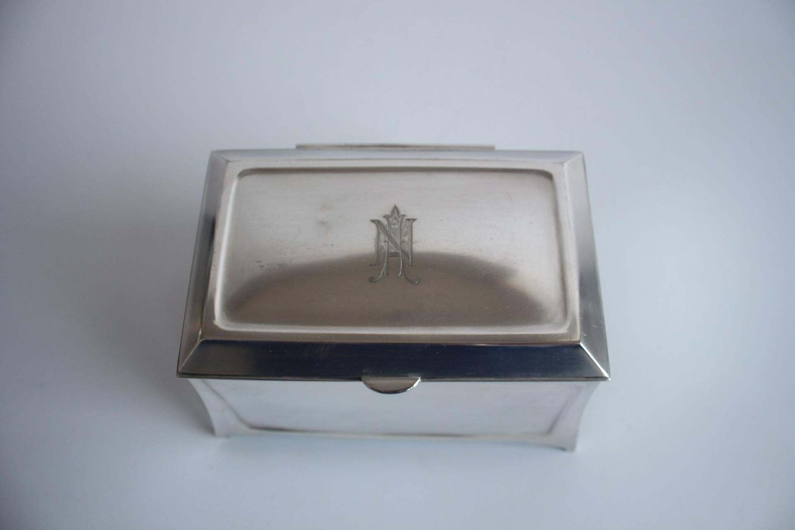 Cigarette Or Cigar Box, Art Krupp Berndorf, Circa 1900 photo vintage