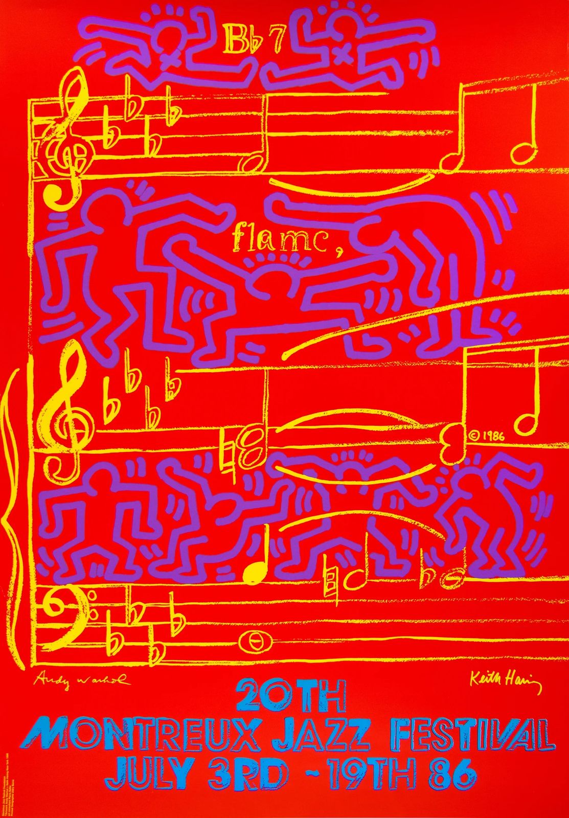Keith Haring And Andy Warhol Montreux Jazz Festival