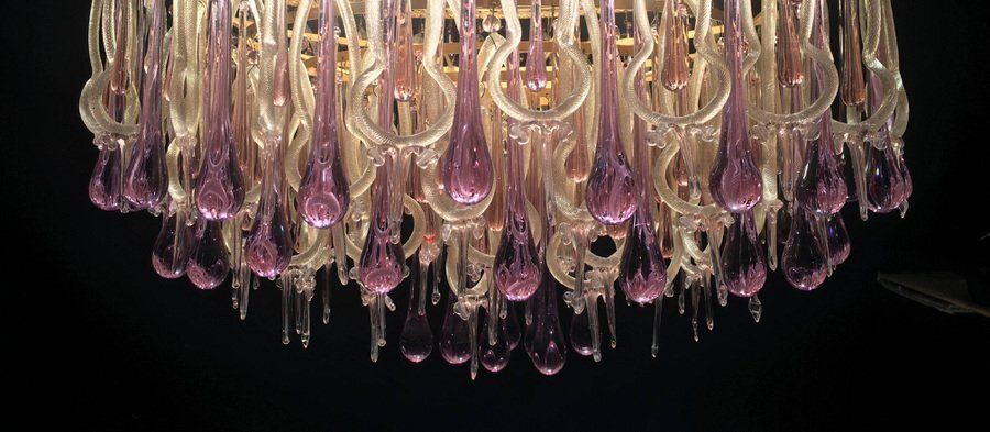 Chandelier In The Style Of Barovier & Toso, 1960s photo 9135.0