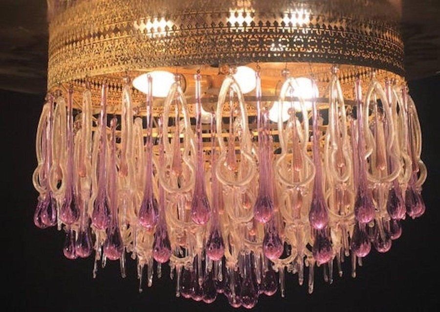 Lighting Chandelier In The Style Of Barovier & Toso, 1960s photo