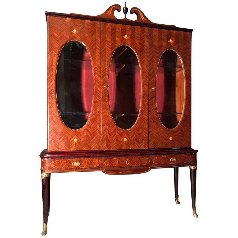 Mid Century Italian Cabinet Vitrine Attributed To Paolo Buffa
