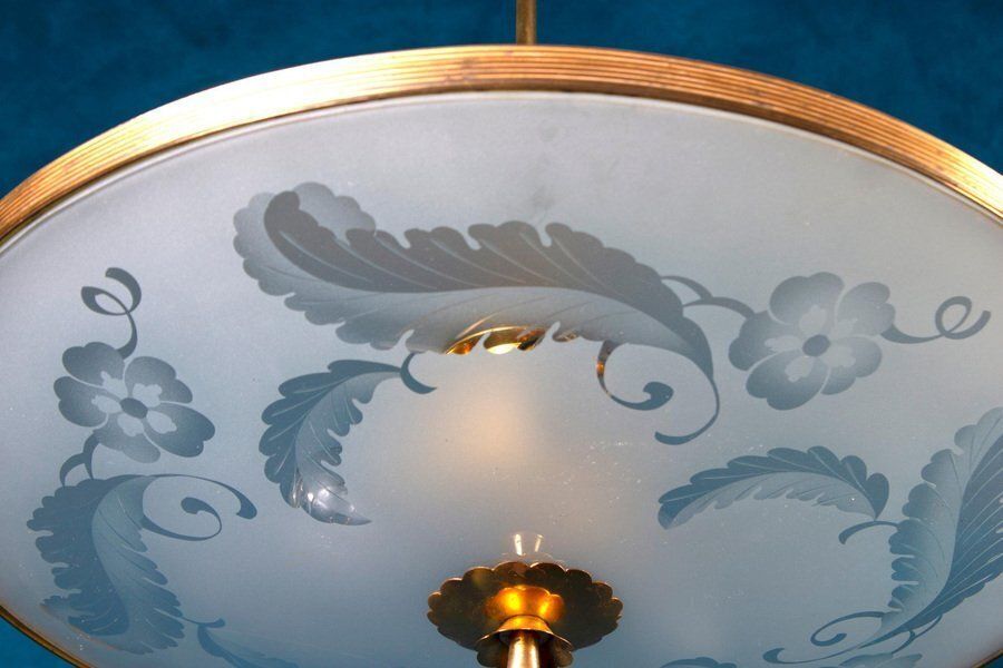 Chandelier Attributed To Pietro Chiesa For Fontana Arte, Italy, 1940s photo 4130.0