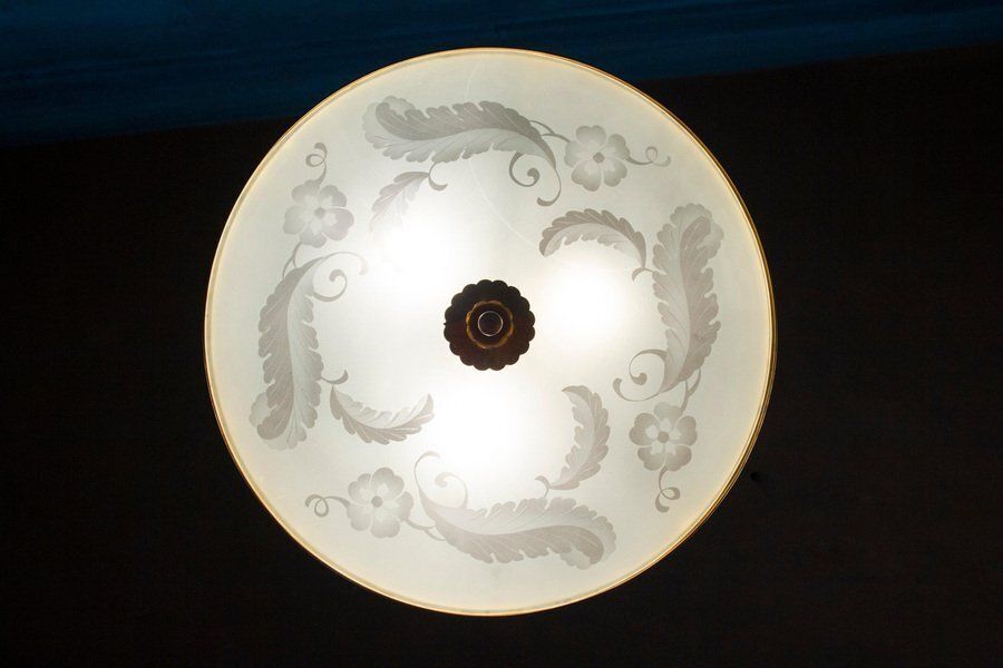 Lighting Chandelier Attributed To Pietro Chiesa For Fontana Arte, Italy, 1940s photo