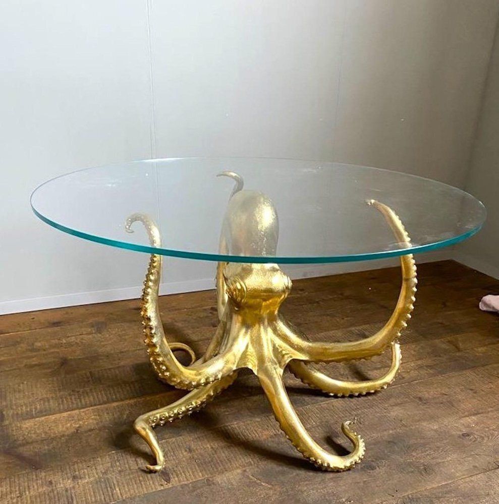 Sculptural Octopus Gilt Bronze Center Or Dining Table photo furniture