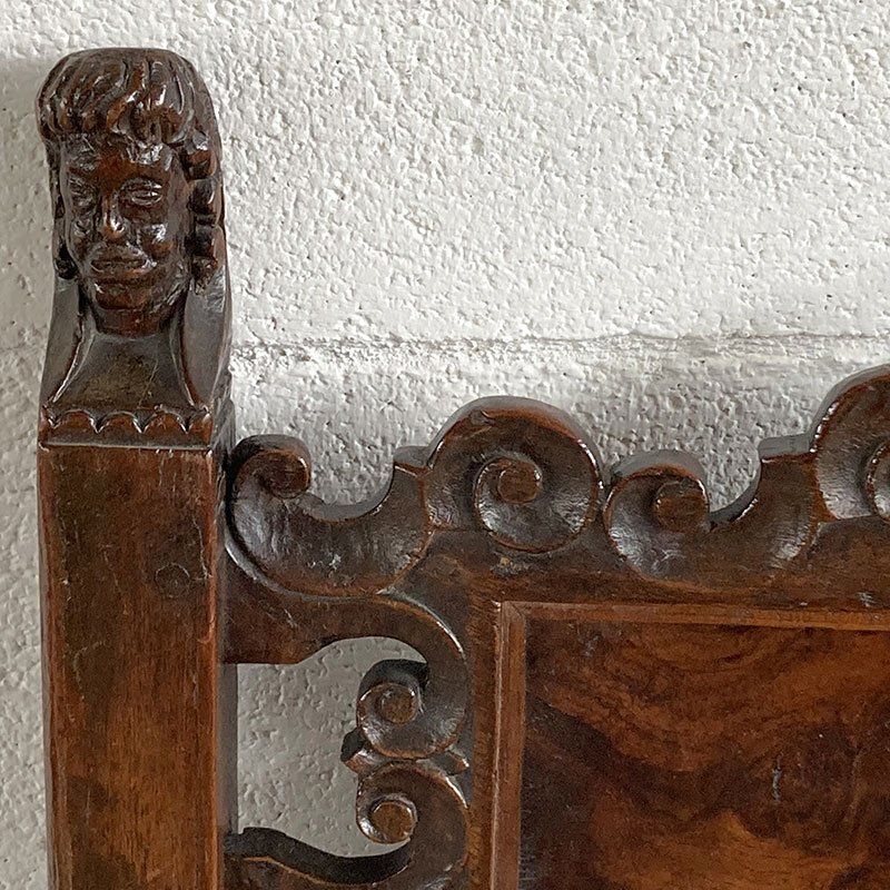 photo for sale Renaissance Chair In Carved Walnut