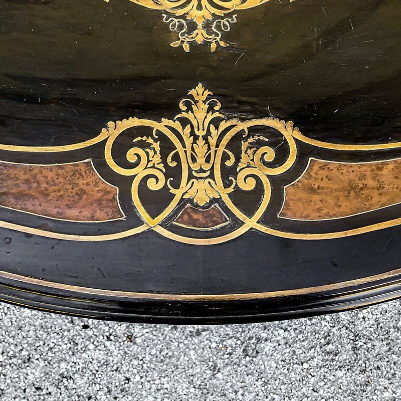 Antique Napoleon III Boulle Desk, 1800s photo buy