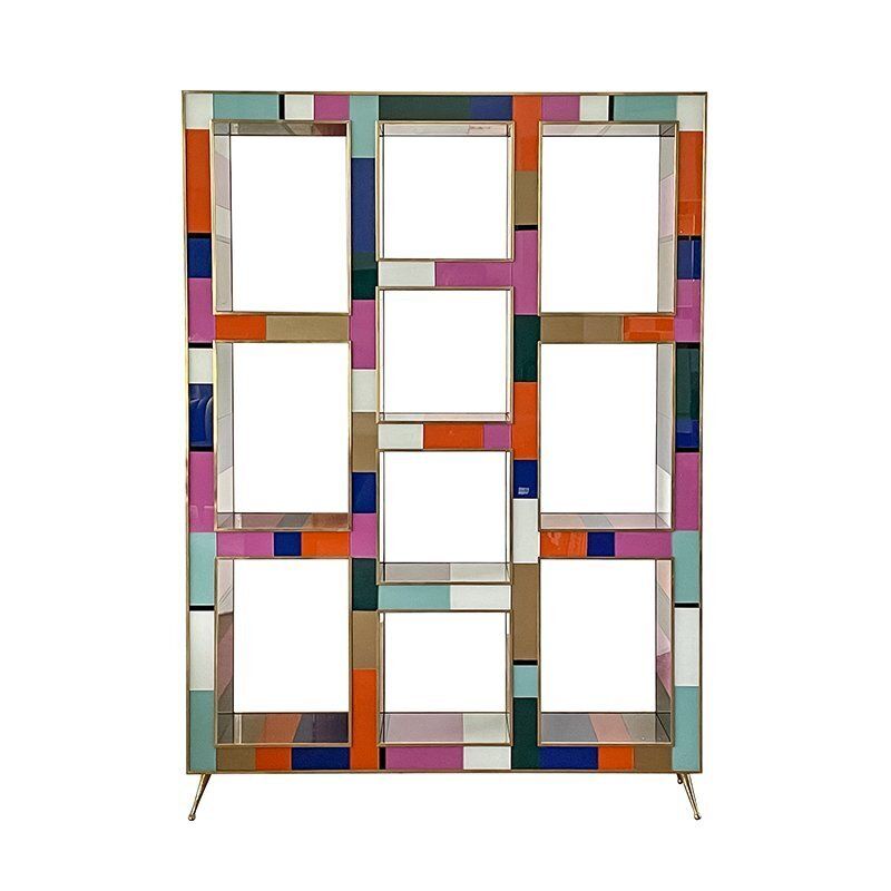 Wooden Bookcase Covered In Glass, 1980s photo for sale