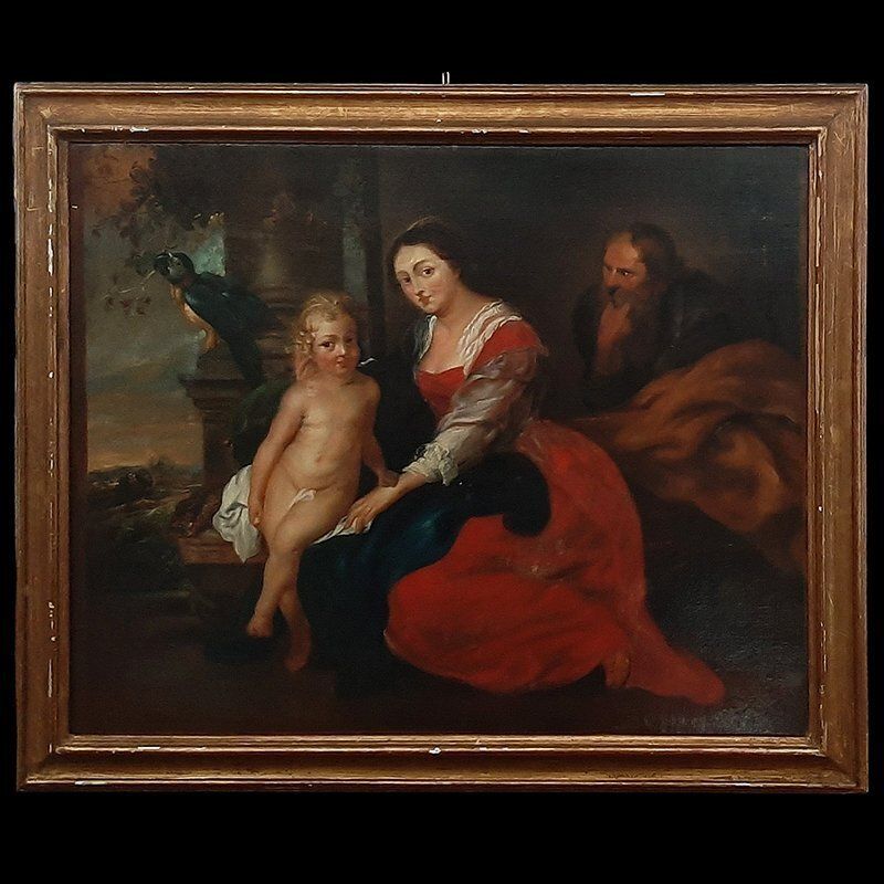 Pierre Paul Rubens, The Holy Family Known As The Virgin And The Parrot, 1600s, Oil On Canvas
