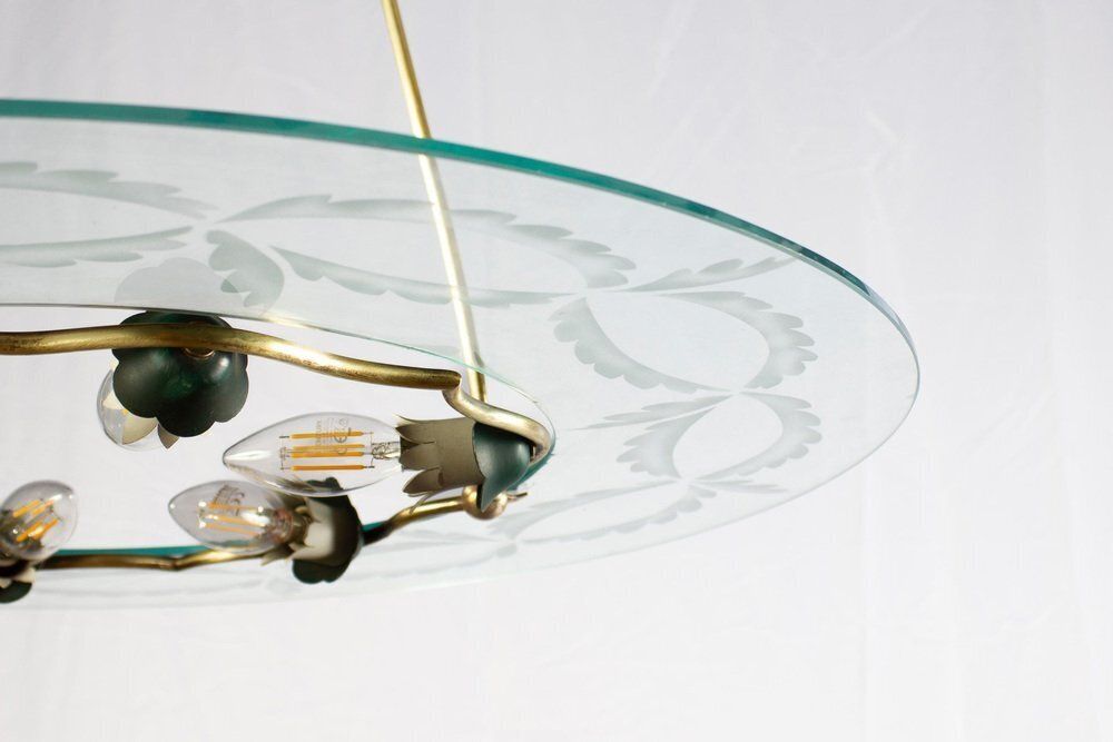 Ceiling Light By Pietro Chiesa For Fontana Arte, Italy, 1940s photo 4403.0