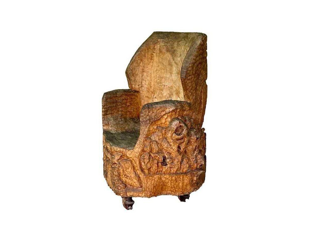 Tanzanian Brutalist Sculptural Primitive Chair, 1960s photo furniture
