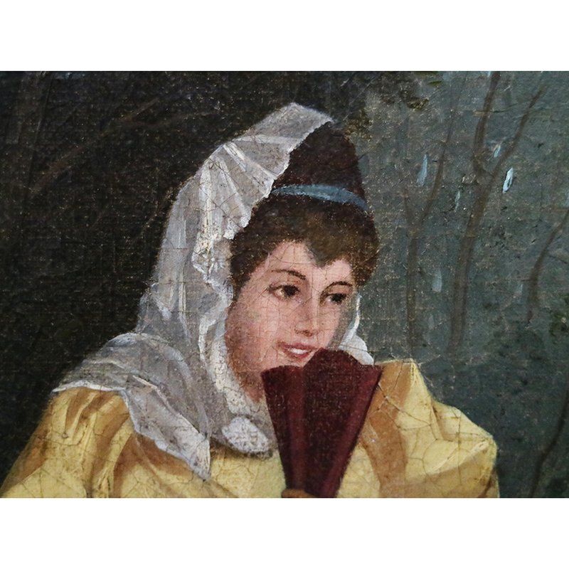 James Abott Mcneil Whistler, Figure Of An Upper Class Woman, 1800s, Oil On Canvas photo Art