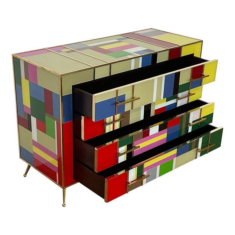 Four Drawers In Multicolor, 1980s photo 4696.0