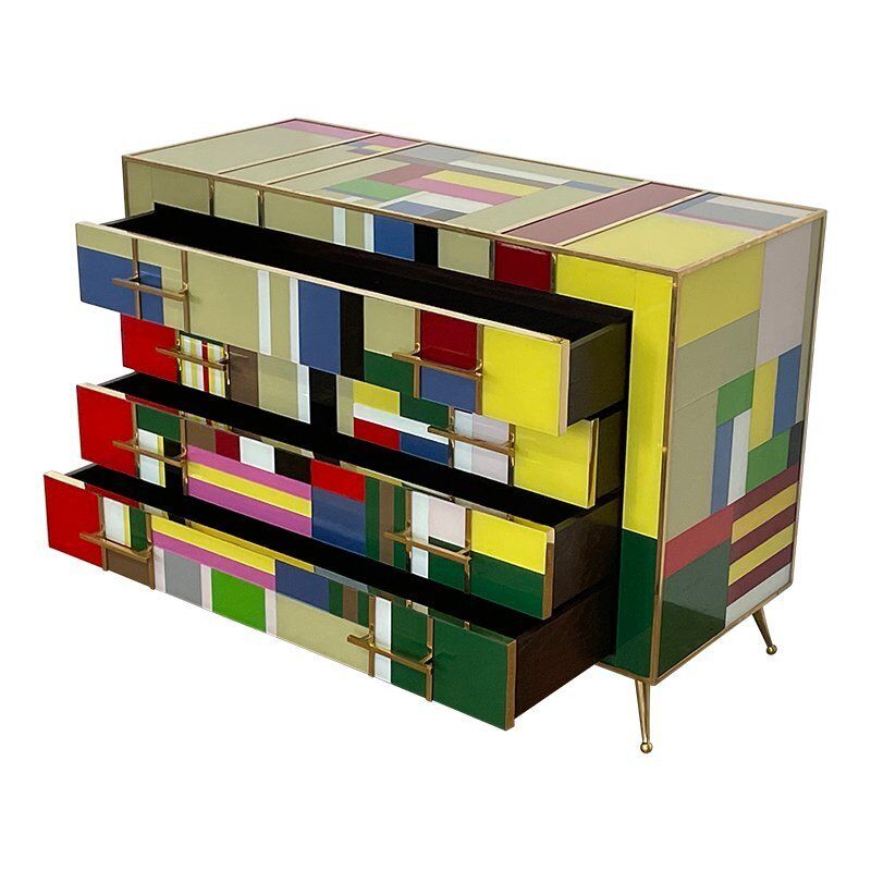 Four Drawers In Multicolor, 1980s photo vinterior