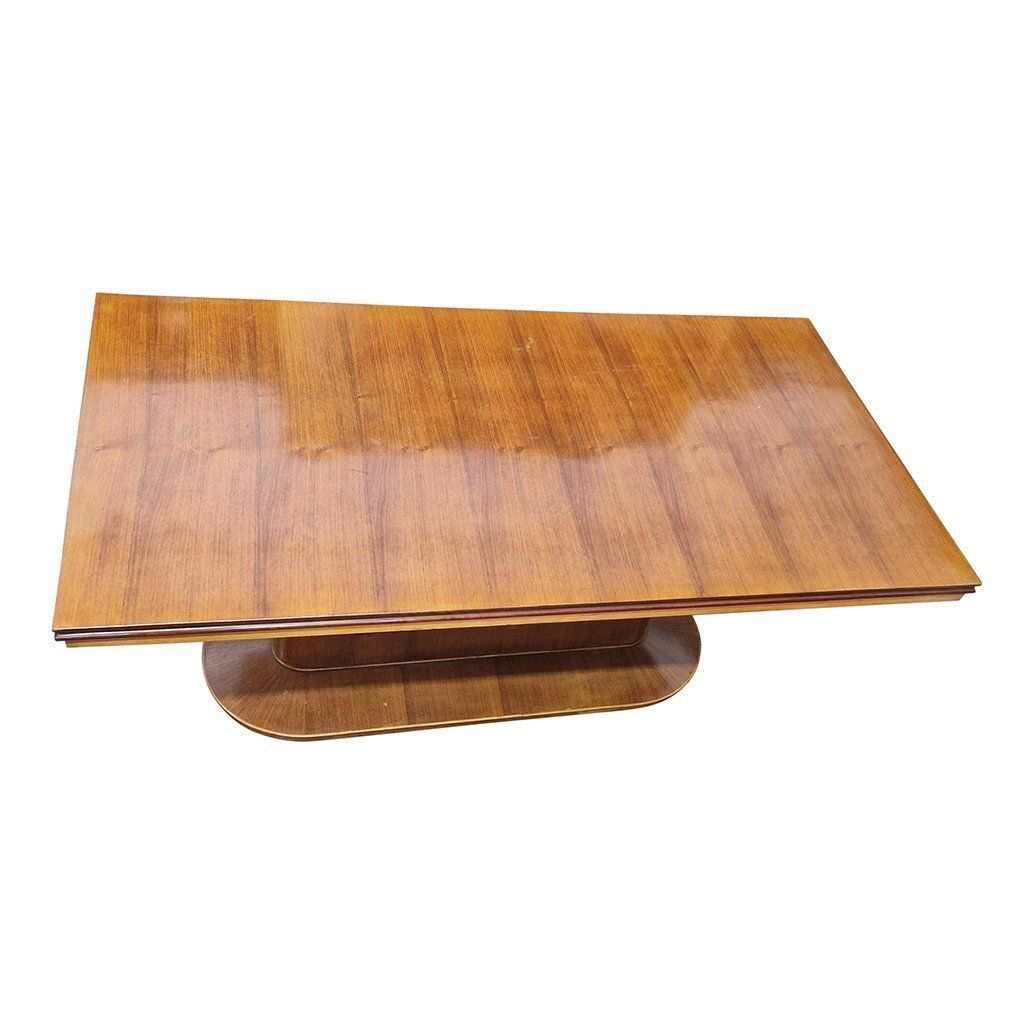 Walnut And Maple Dining Table, 1930s photo for sale