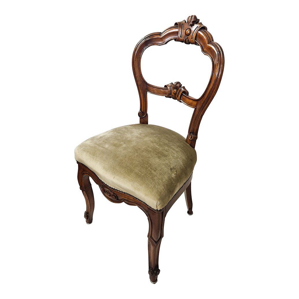 Louis Philippe Style Wooden Chair, 1960s photo vinterior