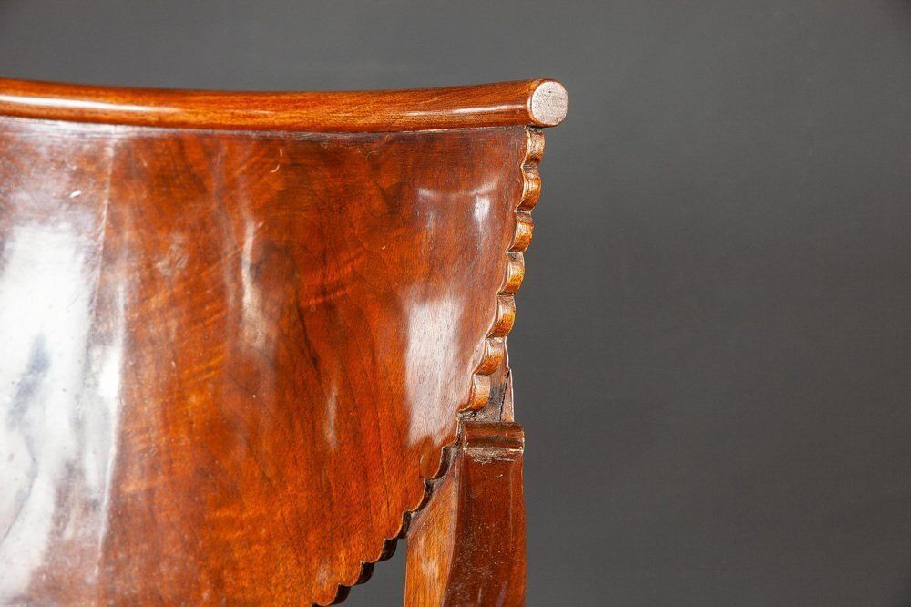 Italian Dining Chairs Including 2 Armchairs, 1790s, Set Of 10 photo vintage