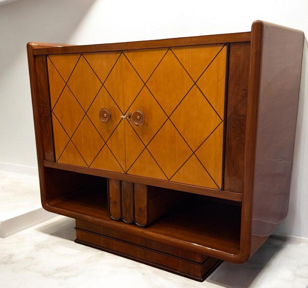 Italian Art Deco Cabinets Attributed To Osvaldo Borsani, 1940s, Set Of 2 photo buy