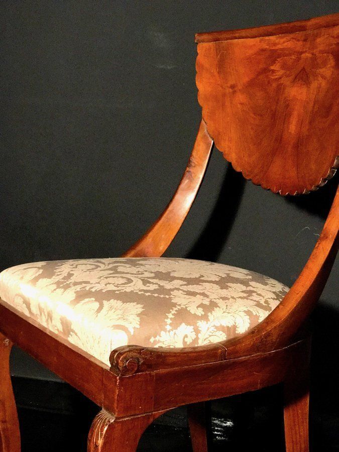 photo vinterior Italian Dining Chairs With Armchairs, 1790s, Set Of 10
