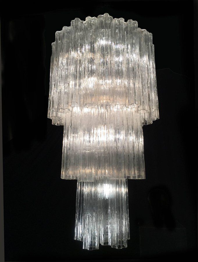 Murano Glass Tronchi Chandeliers, 1960s, Set Of 2 photo 12548.0