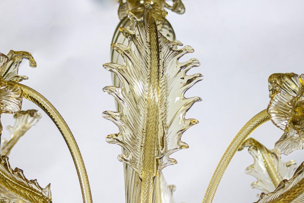 Lighting Murano Chandelier Attributed To Barovier & Toso, 1960s photo