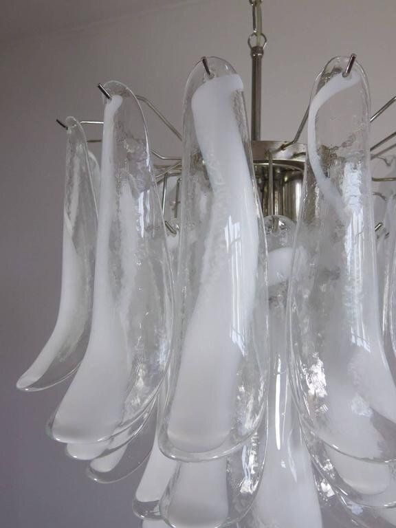 Murano Chandeliers In The Manner Of Mazzega, 1970s, Set Of 2 photo buy