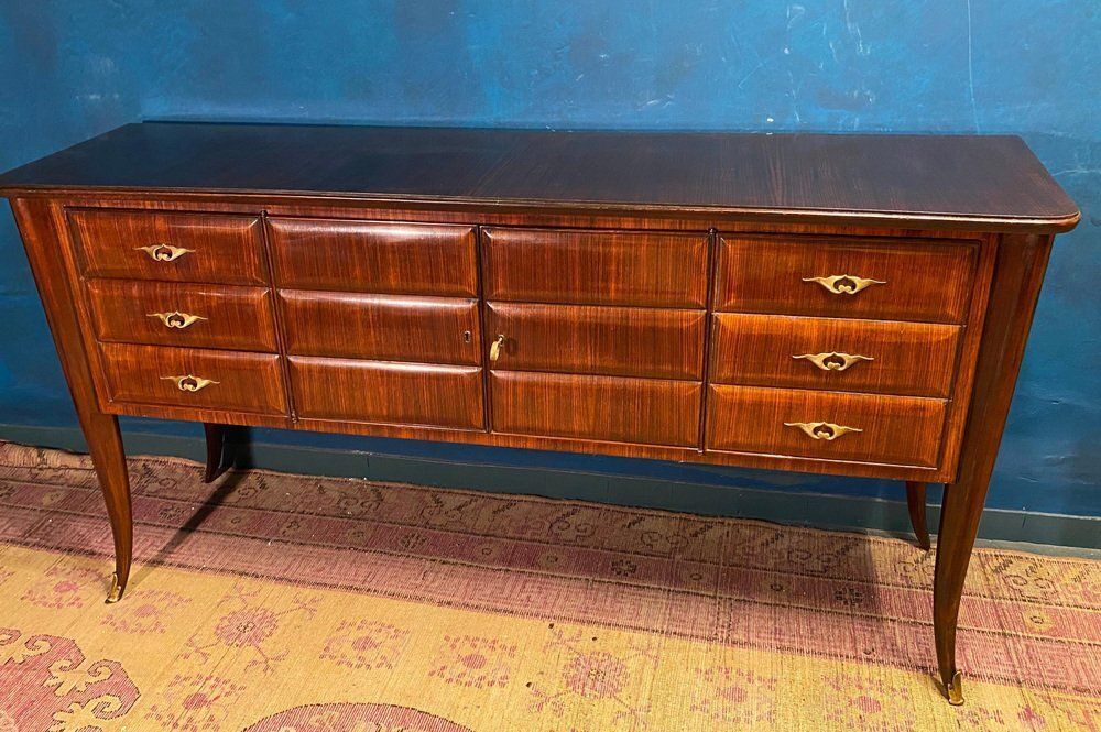 Italian Bar Cabinet Attributed To Paolo Buffa, 1950s photo vintage