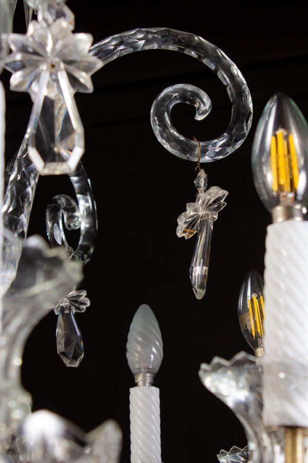 19th Century French Crystal Chandelier, 1880s photo buy