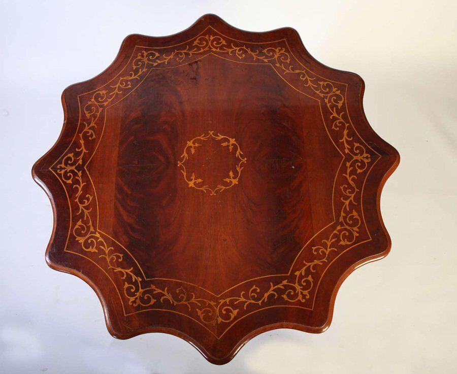 19th Century Italian Inlaid Center Table, 1840s photo for sale