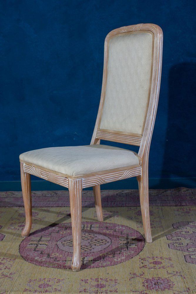 Italian White Decape Wood Chairs, 1970s, Set Of 8 photo Furniture