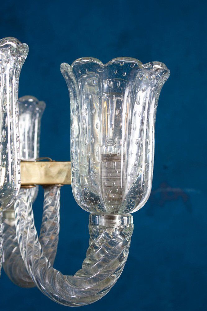 Art Deco Chandelier By Barovier & Toso photo 5949.0