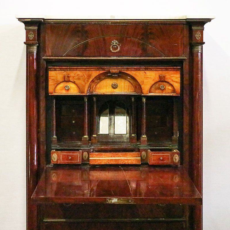 5030.0 Secretaire In Wood And Marble photo
