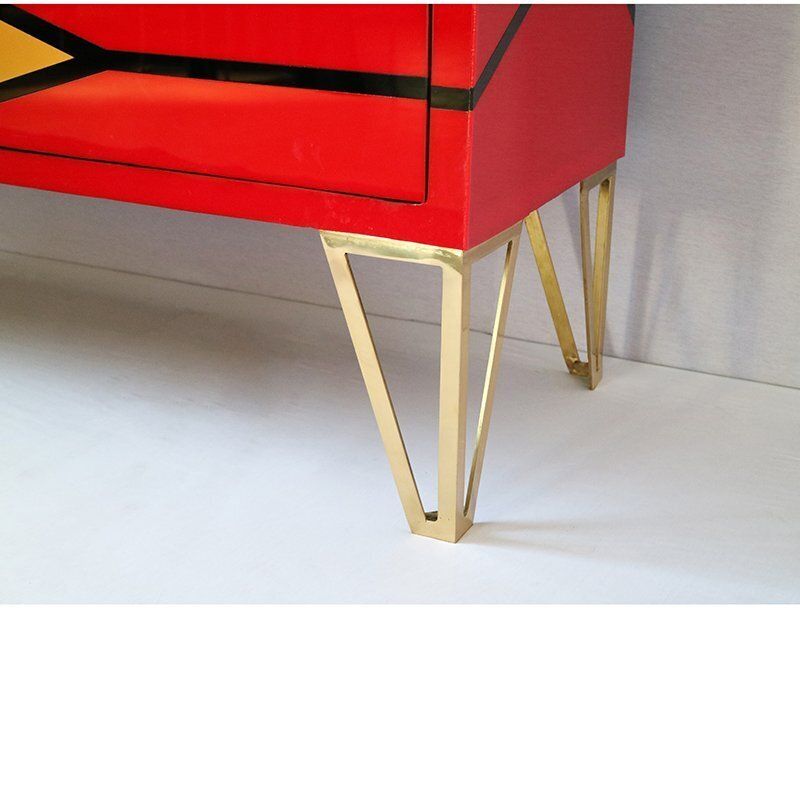 Chest Of Drawers With Geometric Pattern, 1980s photo vinterior