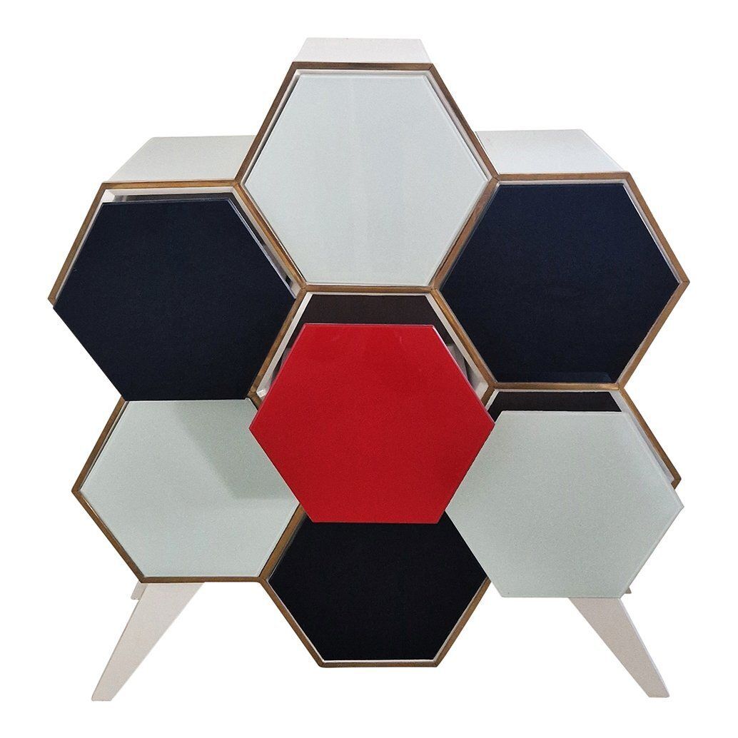 Glass Chest Of Drawers, 1980s photo Furniture