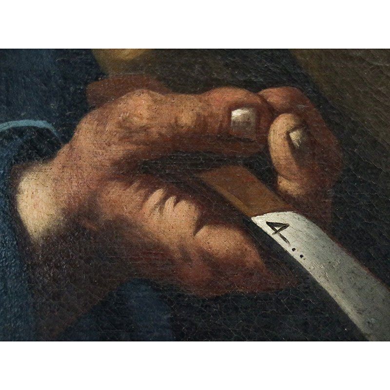 Neapolitan School Artist, Apostle Thaddeus, 17th Century, Oil On Canvas photo Art