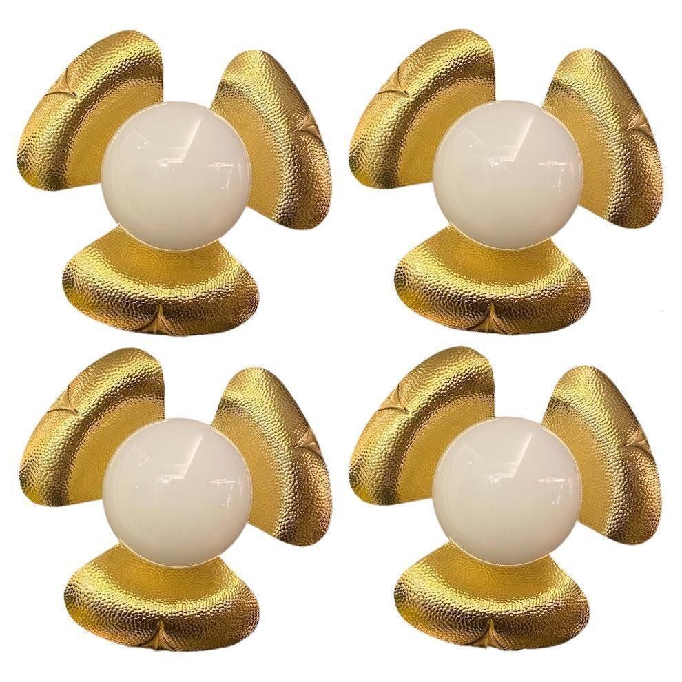 Mid Century Italian Sconces In The Style Of T. Barbi, 1960s, Set Of 10