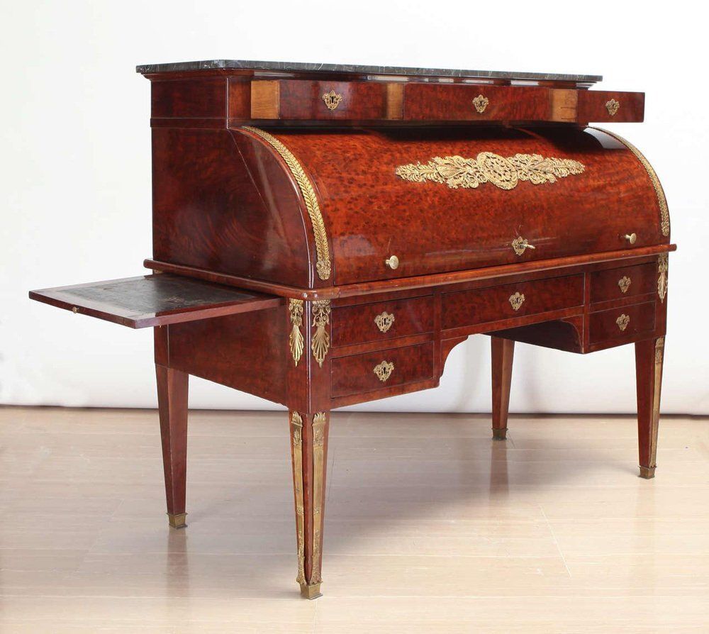 French Empire Mahogany Office Writing Table, 1810 photo Furniture